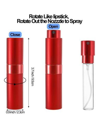 Foraineam 8 Pack Mini Atomizador de Perfume 8ml Viaje