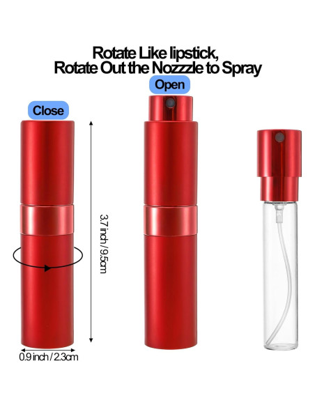 Foraineam 8 Pack Mini Atomizador de Perfume 8ml Viaje