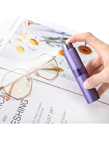 Foraineam 8 Pack Mini Atomizador de Perfume 8ml Viaje