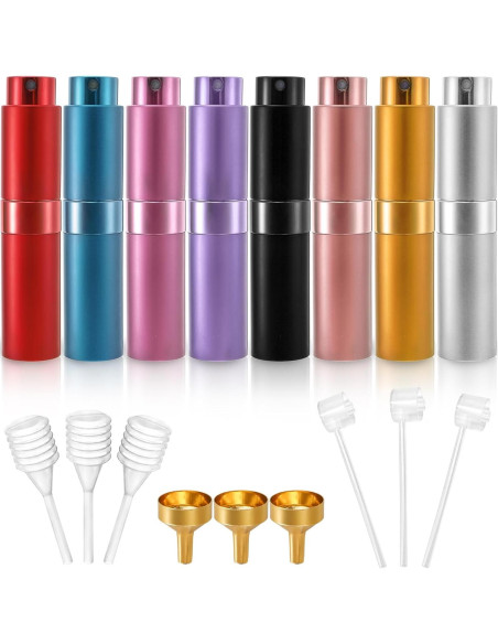Foraineam 8 Pack Mini Atomizador de Perfume 8ml Viaje