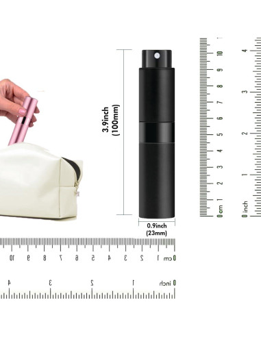 Atomizador de Perfume Recargable Ruzar 8ml - Paquete de 5