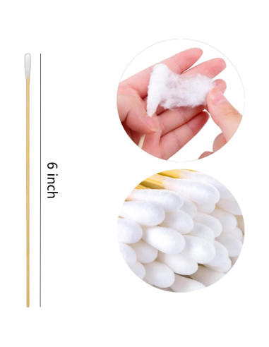 Bastones de Algodón 400 Pcs 15 cm KIUSOWAYD para Mascotas