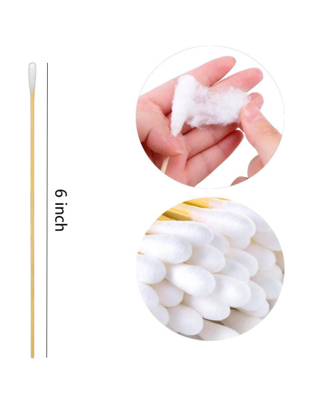 Bastones de Algodón 400 Pcs 15 cm KIUSOWAYD para Mascotas