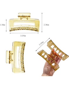 Clip de Pelo de Gelatina CHAOBANG - 6 Piezas, Fuerte Sujeción 2