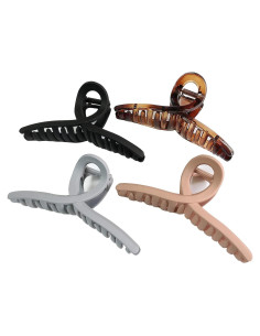 Pinzas para Cabello Grandes Mate 10.9 cm - 4 Colores