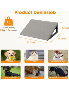 Rampa para Perros y Gatos - 3 Paquetes Antideslizantes Gris 2