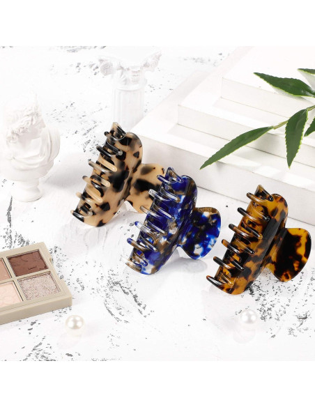 Clips de Garra Medianos WILLBOND 6 Piezas 6.5 cm Estilo Francés