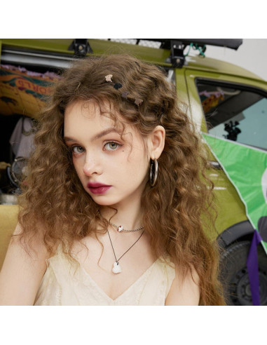 50 Clips de Garra Mate Kasmena para Cabello Fino - Color Neutro