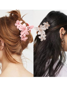 Clips de Pelo con Flor Ahoney - 6 Piezas Antideslizantes 2