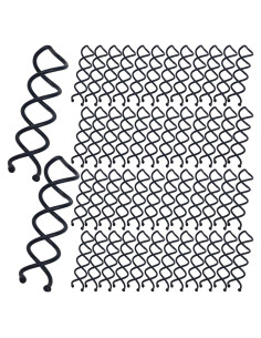 50 Horquillas Espirales de Metal Hyamass para Cabello Negro