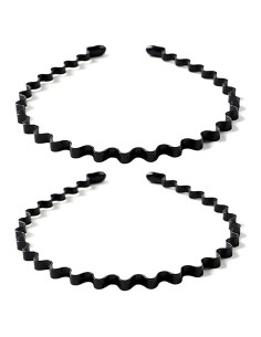 Banda de Pelo de Metal Ondulado Bodbop - 2 Piezas Unisex