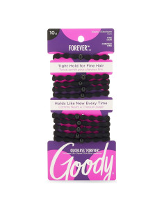 Elásticos para Cabello Goody Ouchless 10 Unidades Negro