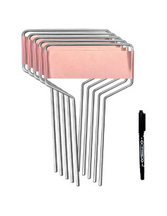 40 Etiquetas de Metal para Plantas Wehhbtye - Cobre Resistente