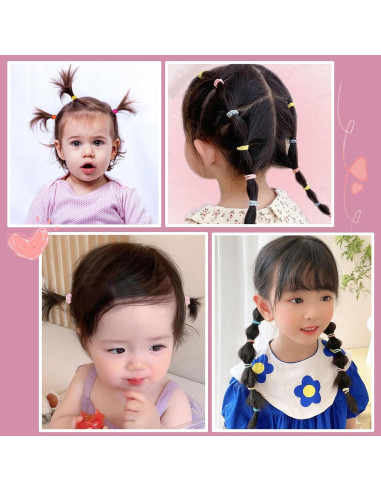 300 Bandas para el Cabello BlueZOO para Niños y Bebés 2cm