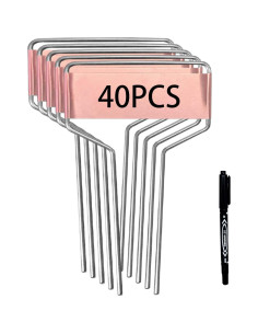 40 Etiquetas de Metal para Plantas Wehhbtye - Cobre Resistente 2