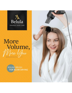 Cepillo Redondo de Cerda de Jabalí Belula 6.1 cm con Clips 2