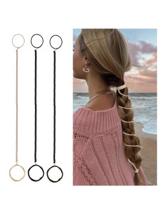 Paquete de 3 Lazos de Cabello Espirales ProChosen 63.5 cm