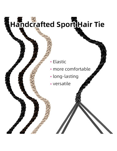 Paquete de 3 Lazos de Cabello Espirales ProChosen 63.5 cm