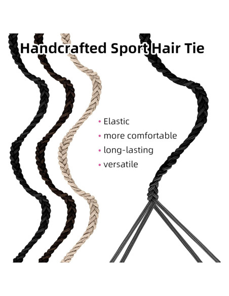 Paquete de 3 Lazos de Cabello Espirales ProChosen 63.5 cm