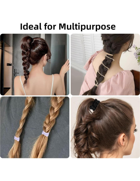 Paquete de 3 Lazos de Cabello Espirales ProChosen 63.5 cm