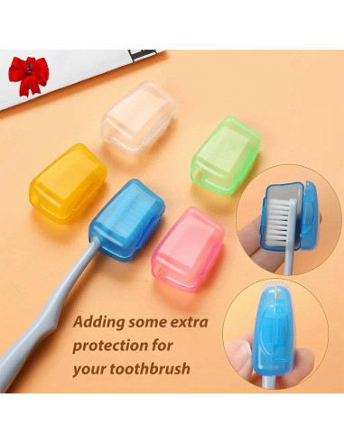 Estuche de Cepillo de Dientes de Viaje YKuzLx Blanco 2 Compartimentos