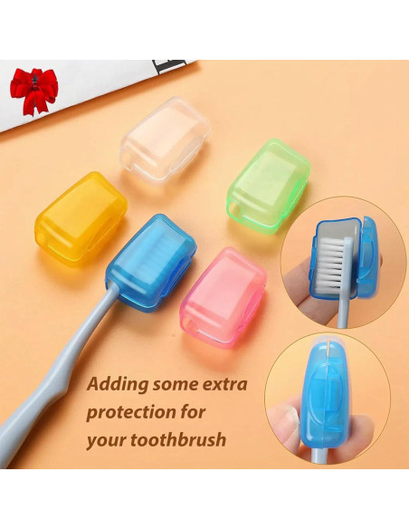 Estuche de Cepillo de Dientes de Viaje YKuzLx Blanco 2 Compartimentos