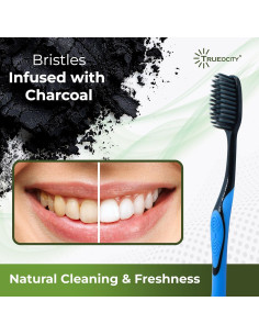 Cepillo de Dientes de Carbón Activado Trueocity - 6 Paquetes 2