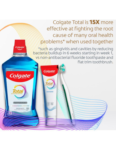 Cepillos de Dientes Colgate Total Prevención Activa Medianos - Paquete de 2