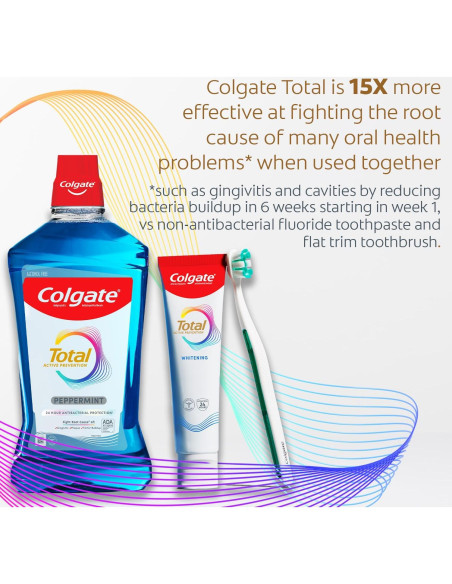Cepillos de Dientes Colgate Total Prevención Activa Medianos - Paquete de 2