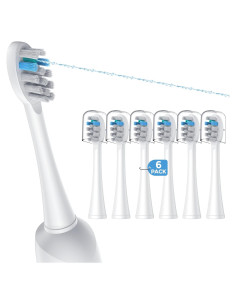 Cabezas de Repuesto FitMount para WaterPik Sonic Fusion - 6 Paquetes
