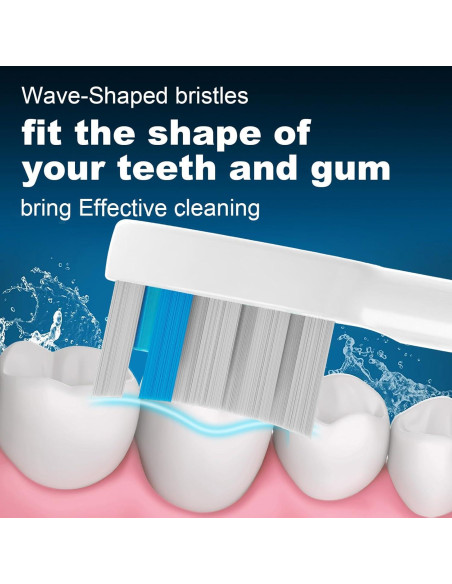 Cabezas de Repuesto FitMount para WaterPik Sonic Fusion - 6 Paquetes