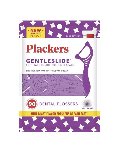 Hilos Dentales Plackers Gentleslide 90 Unidades Paquete de 2
