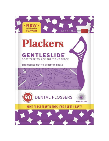 Hilos Dentales Plackers Gentleslide 90 Unidades Paquete de 2