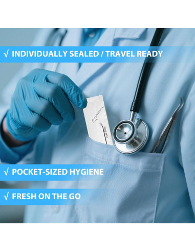 Palillos de Hilo Dental Envuelto Individualmente Meanhoo - 100 Unidades