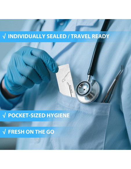 Palillos de Hilo Dental Envuelto Individualmente Meanhoo - 100 Unidades