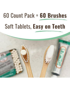 Tabletas de Pasta de Dientes Dr. Ginger Carbón Blanco 60 Unidades 2