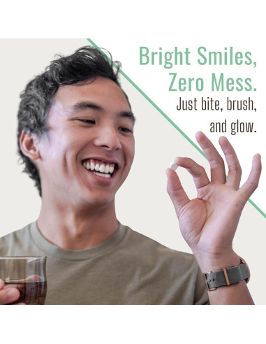 Tabletas de Pasta de Dientes Dr. Ginger Carbón Blanco 60 Unidades