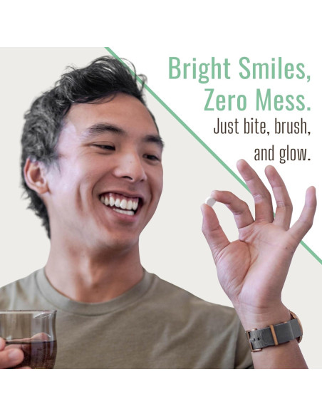 Tabletas de Pasta de Dientes Dr. Ginger Carbón Blanco 60 Unidades