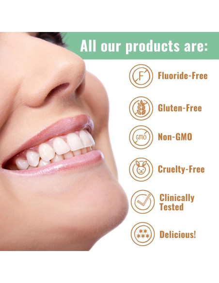 Tabletas de Pasta de Dientes Dr. Ginger Carbón Blanco 60 Unidades