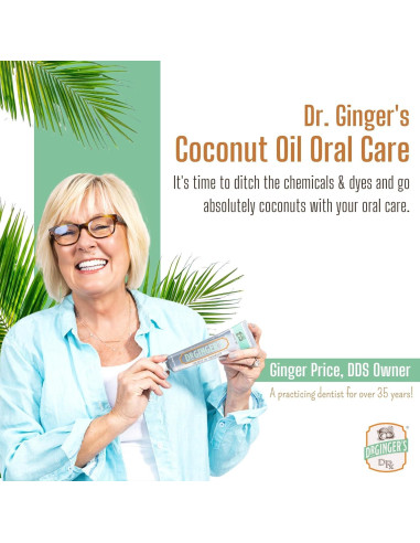 Tabletas de Pasta de Dientes Dr. Ginger Carbón Blanco 60 Unidades