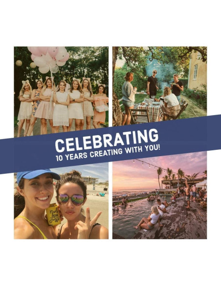 Mangas aislantes de vidrio TahoeBay 16oz en blanco - Paquete de 6