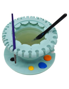 Limpiador de Pinceles Paint Puck Verde - Taza Plegable 15.24 cm