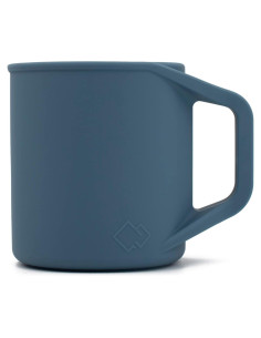 Taza de Silicona MYOTT 12 oz Plegable Aislante Azul Pizarra
