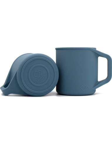 Taza de Silicona MYOTT 12 oz Plegable Aislante Azul Pizarra