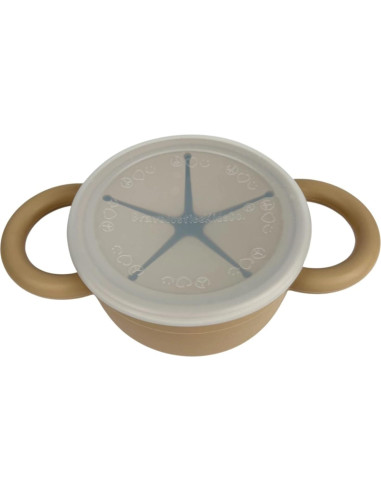 Taza de Snack BraveJustice de Silicona Plegable 226g Arena Cálida