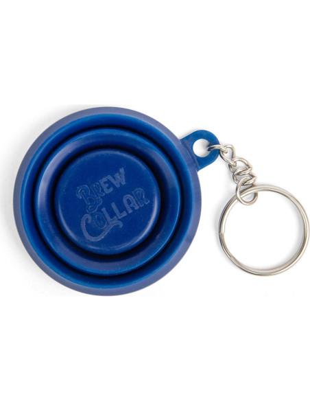 Vaso de Disparo Plegable Brew Collar Azul 59 ml Silicona BPA