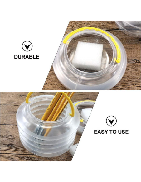 Cubo Plegable para Pinceles EXCEART 9.5x10 cm Reutilizable