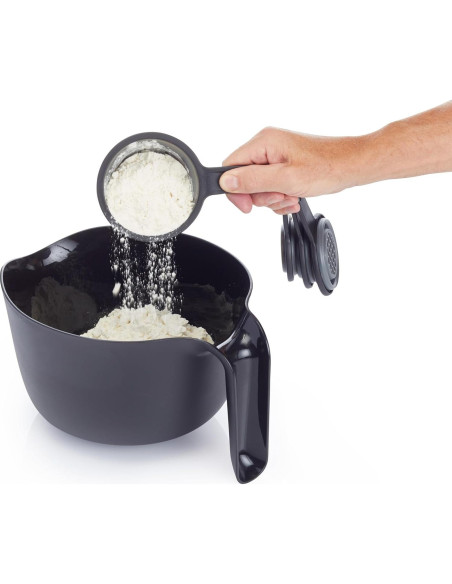 Tazas Medidoras Plegables MasterClass KitchenCraft 4 Pzs