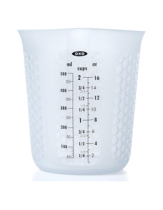 Taza Medidora de Silicona OXO 2 Tazas Transparente