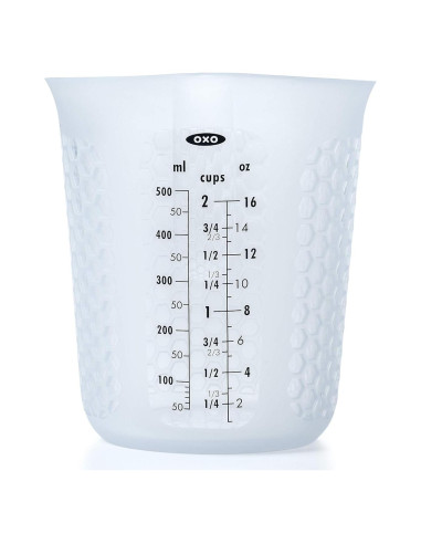 Taza Medidora de Silicona OXO 2 Tazas Transparente